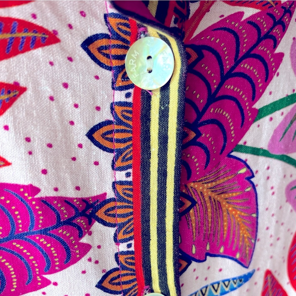 FARM Rio Multicolor Tropical Button Down Shirt - Picture 12 of 16